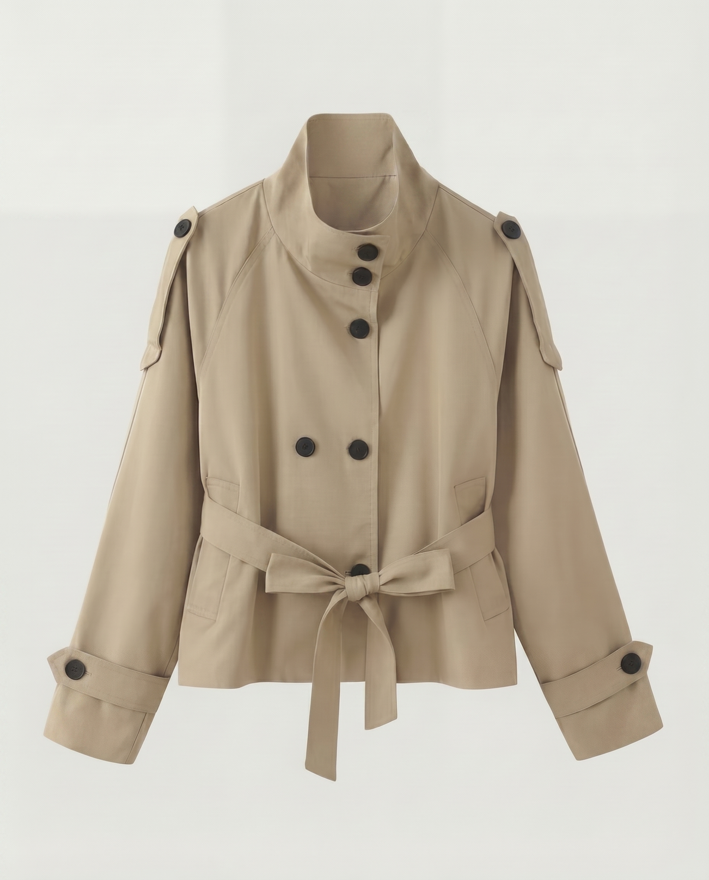 Short Belted Trench Coat