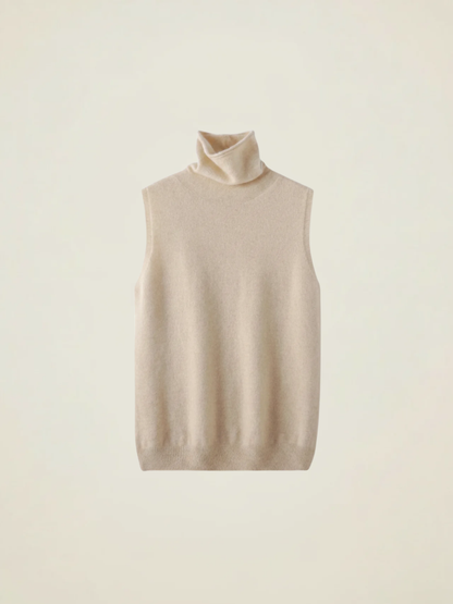 Turtleneck Knit Vest