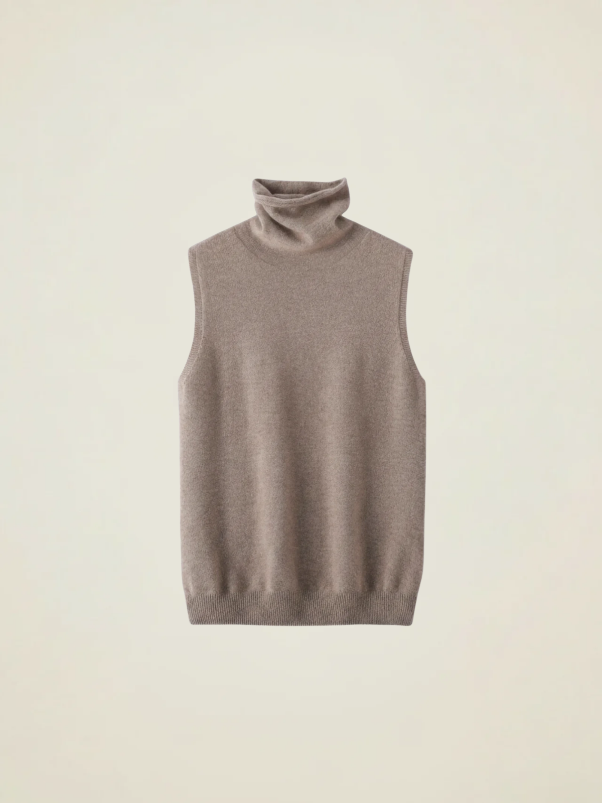 Turtleneck Knit Vest