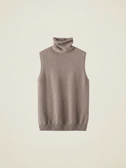 Turtleneck Knit Vest