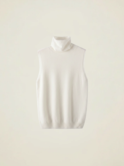 Turtleneck Knit Vest