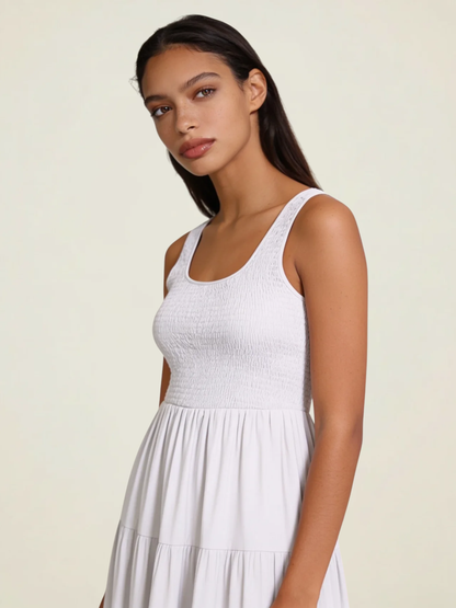 Smocked Tiered Maxi Dress