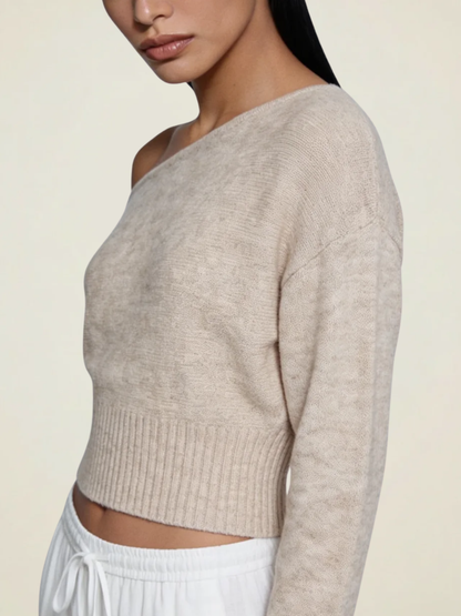 Asymmetric Crop Knit