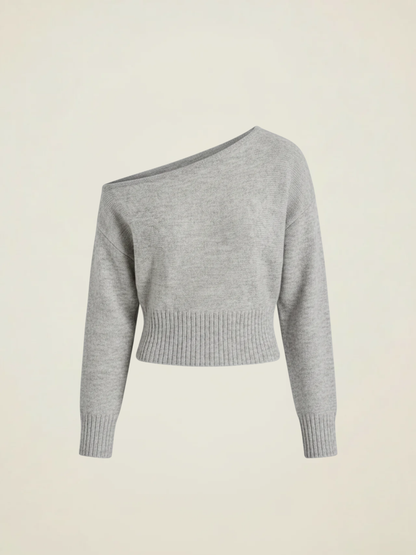 Asymmetric Crop Knit