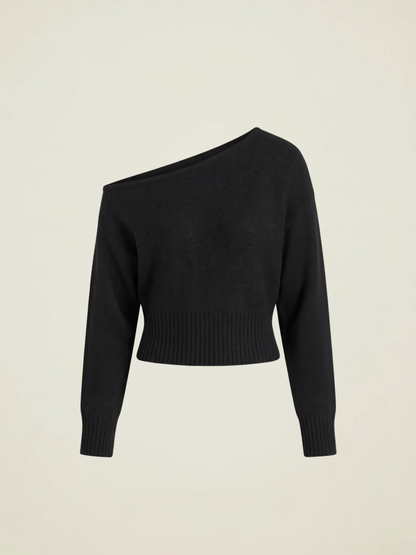 Asymmetric Crop Knit