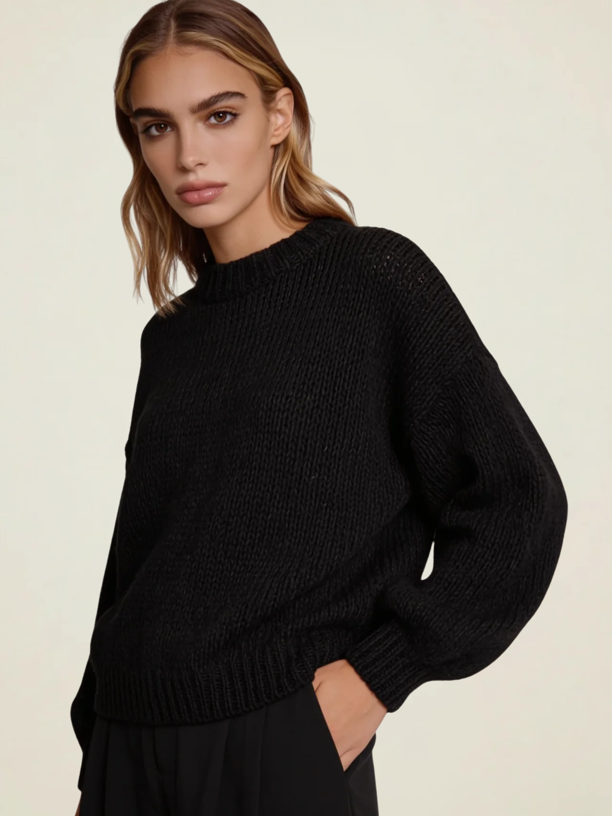 Balloon Sleeve Knit