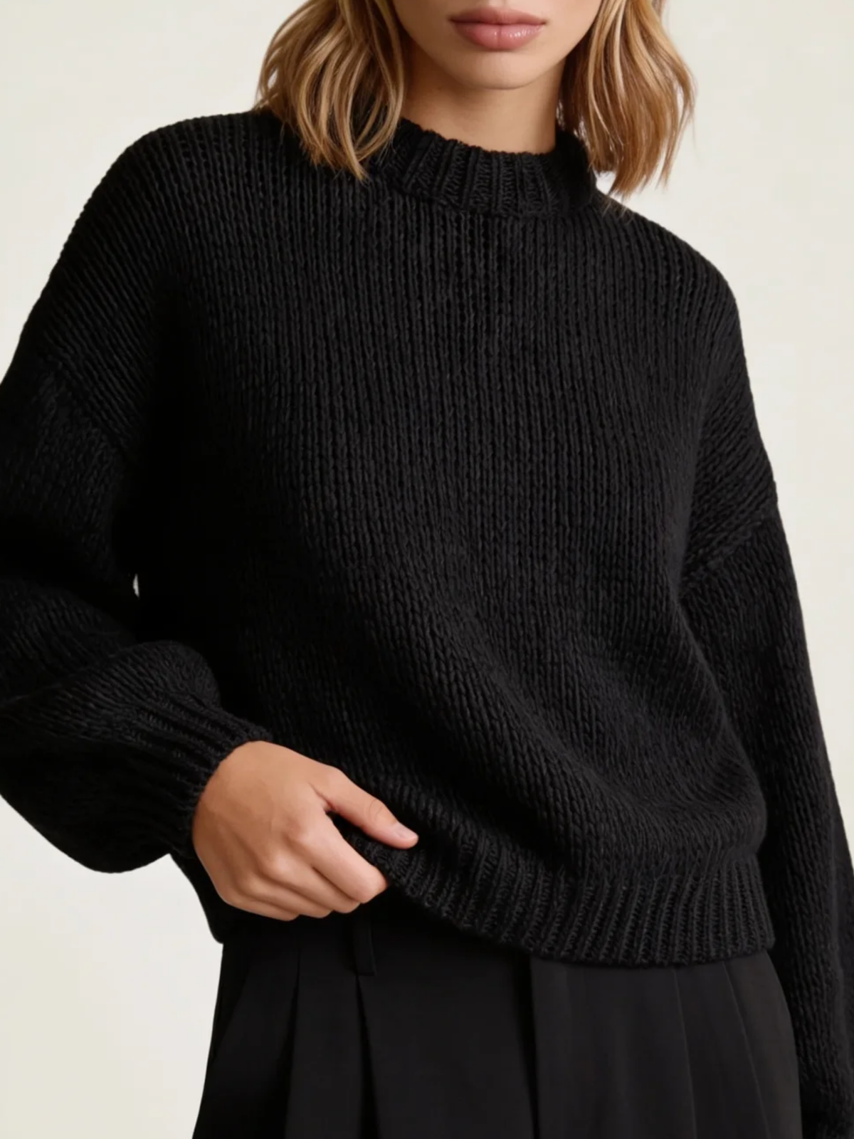 Balloon Sleeve Knit