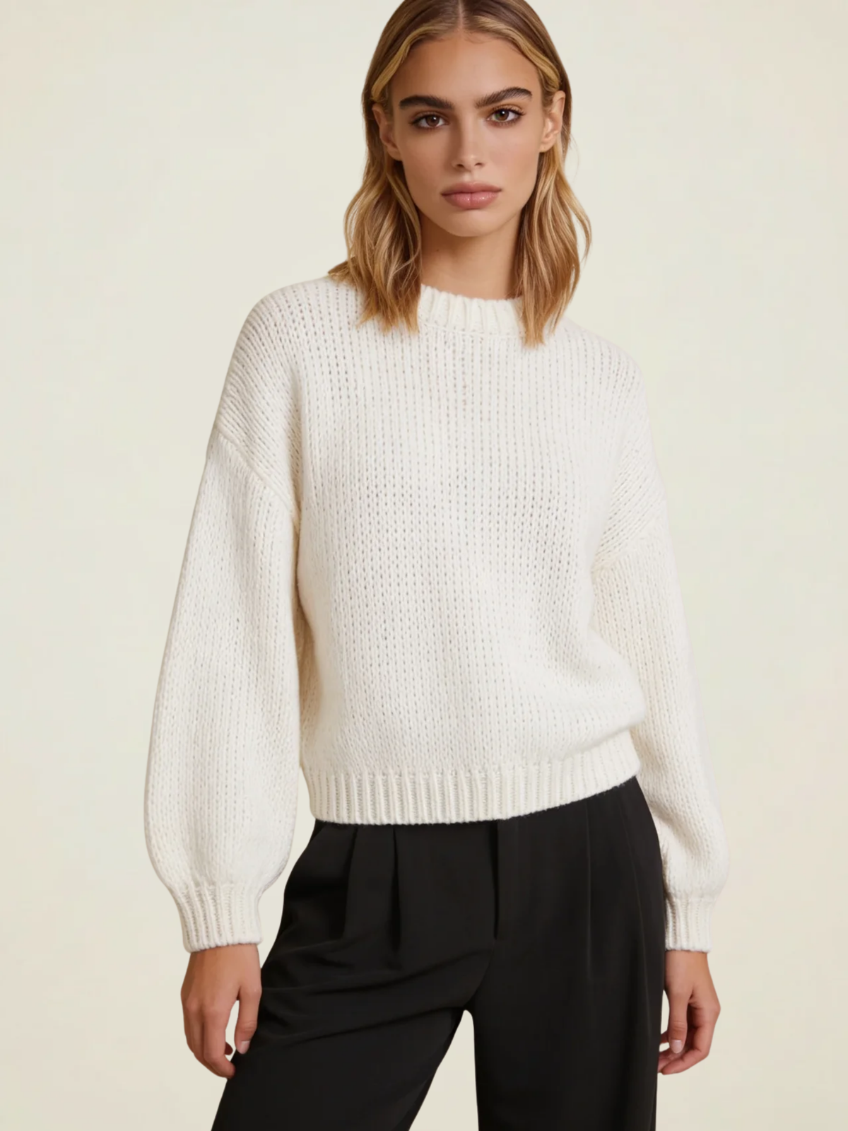 Balloon Sleeve Knit