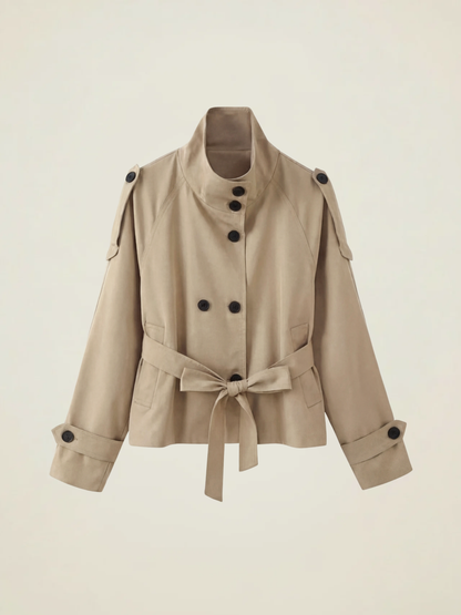Short Belted Trench Coat