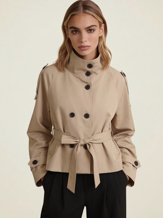 Short Belted Trench Coat