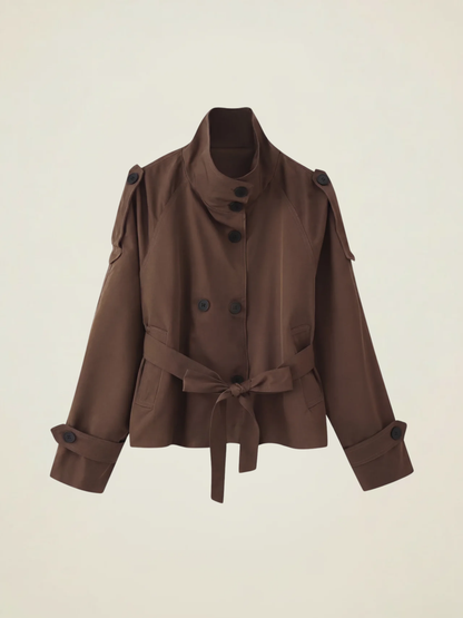 Short Belted Trench Coat