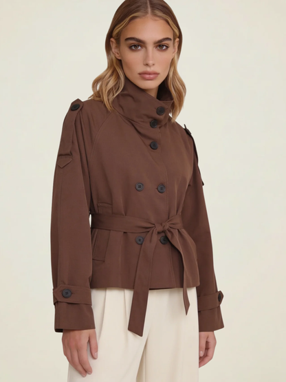 Short Belted Trench Coat