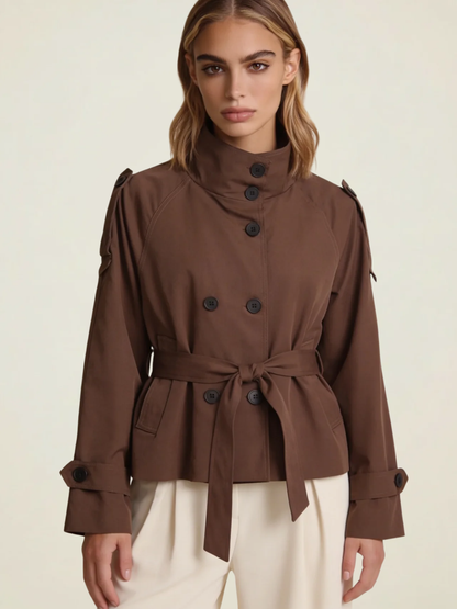 Short Belted Trench Coat