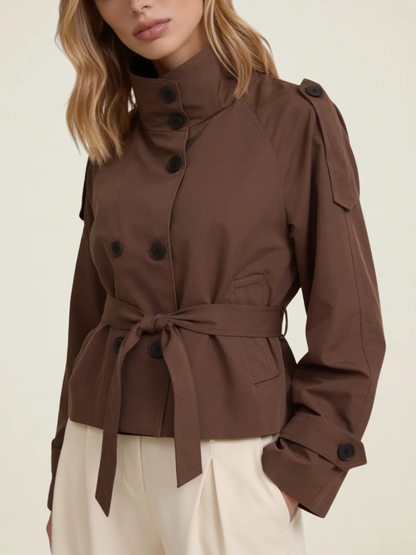 Short Belted Trench Coat