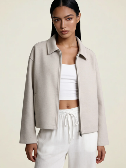 Collared Zip Lined Jacket