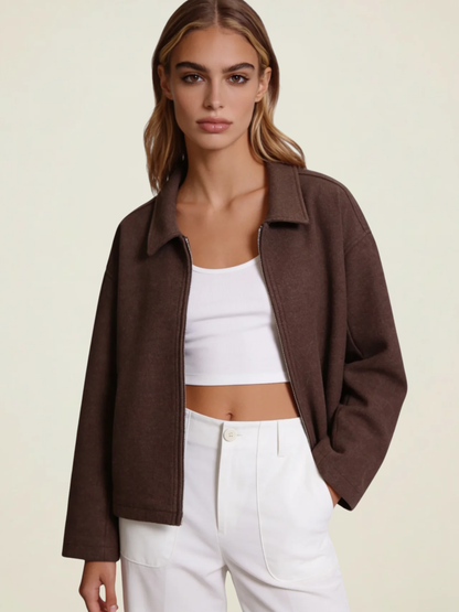 Collared Zip Lined Jacket