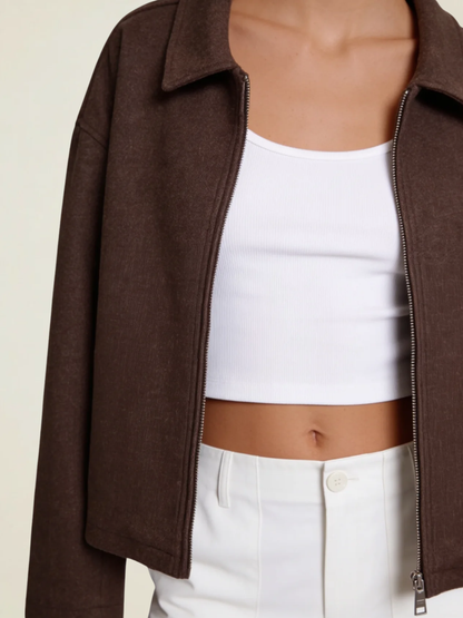 Collared Zip Lined Jacket