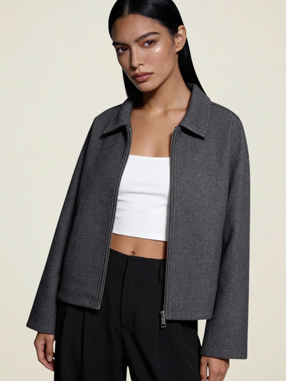Collared Zip Lined Jacket