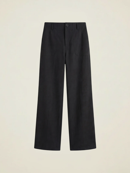 Wide Leg Patch Pocket Trousers