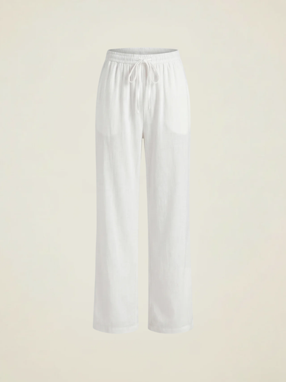 Drawstring Wide Leg Trousers