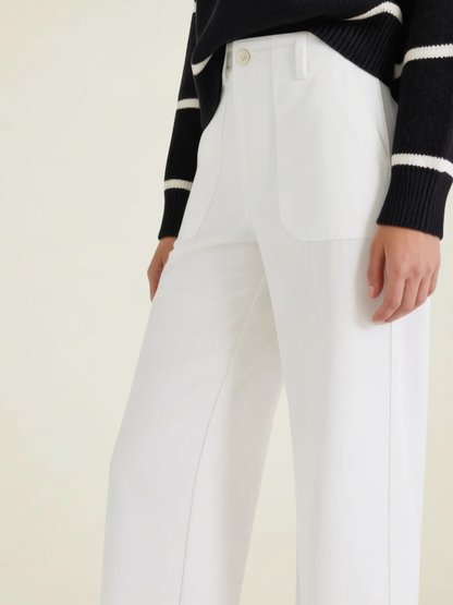 Wide Leg Patch Pocket Trousers