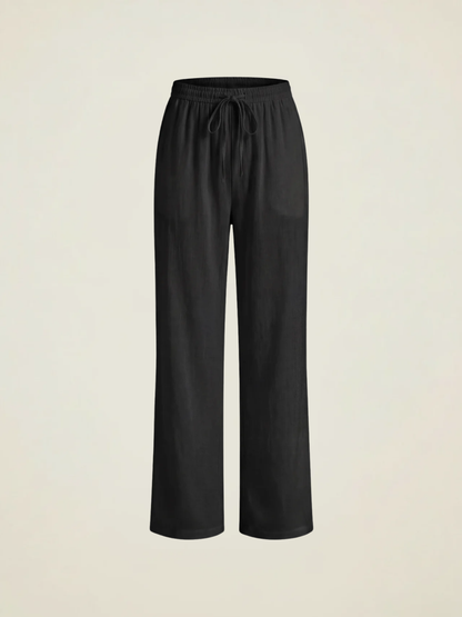 Drawstring Wide Leg Trousers