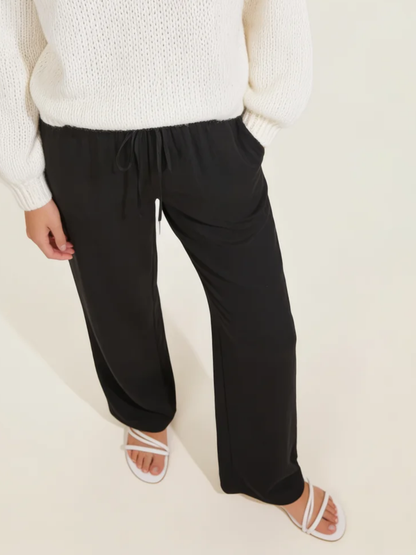 Drawstring Wide Leg Trousers