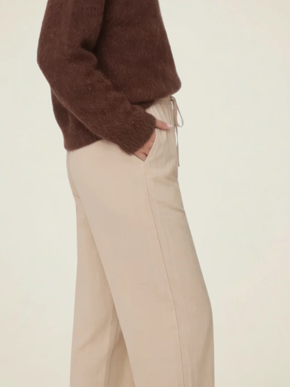 Drawstring Wide Leg Trousers