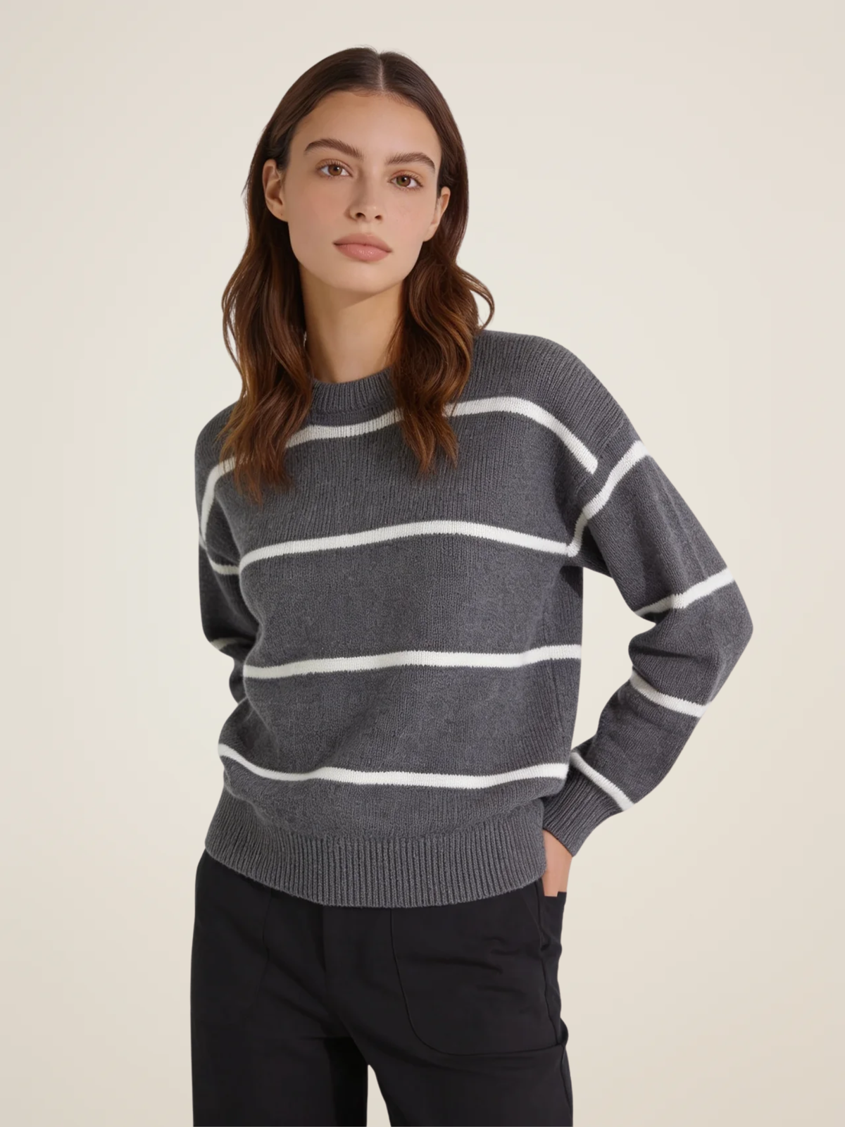 Contrast Stripe Jumper