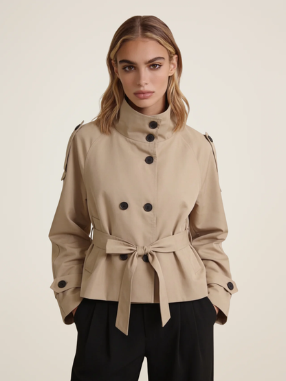 Short Belted Trench Coat