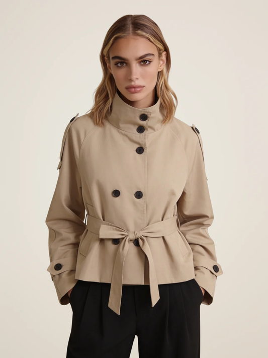 Short Belted Trench Coat