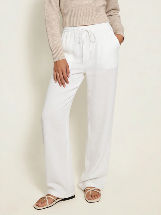 Drawstring Wide Leg Trousers