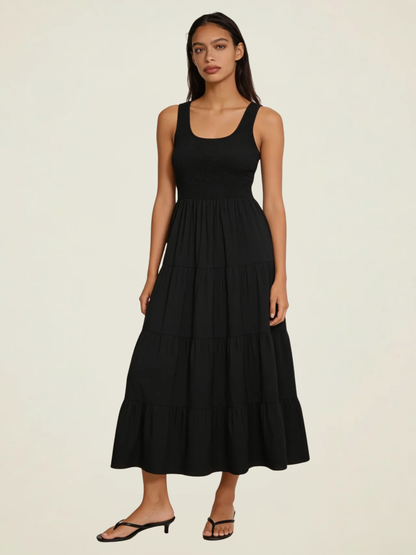 Smocked Tiered Maxi Dress