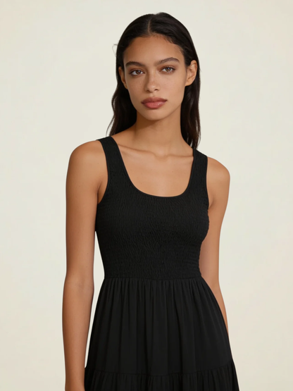 Smocked Tiered Maxi Dress