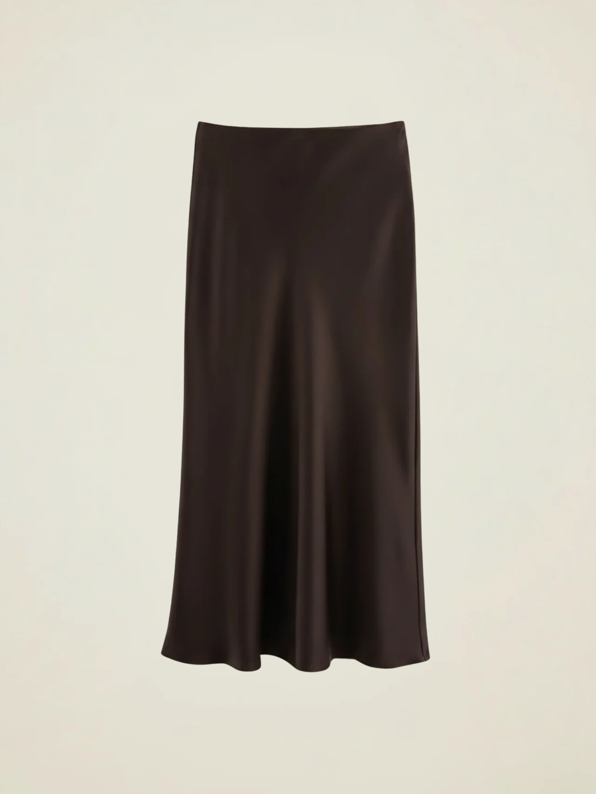 Bias Satin Maxi Skirt