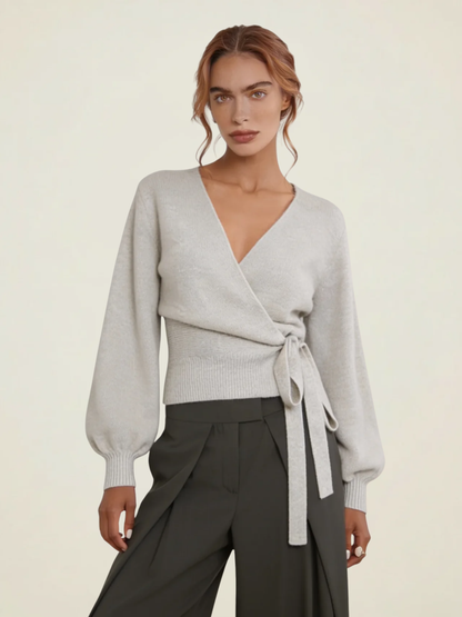 Wrap Tie Knit Cardigan