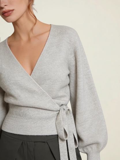 Wrap Tie Knit Cardigan