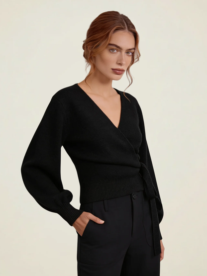 Wrap Tie Knit Cardigan