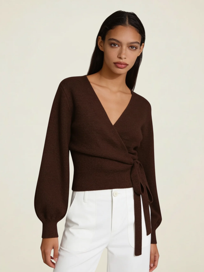 Wrap Tie Knit Cardigan