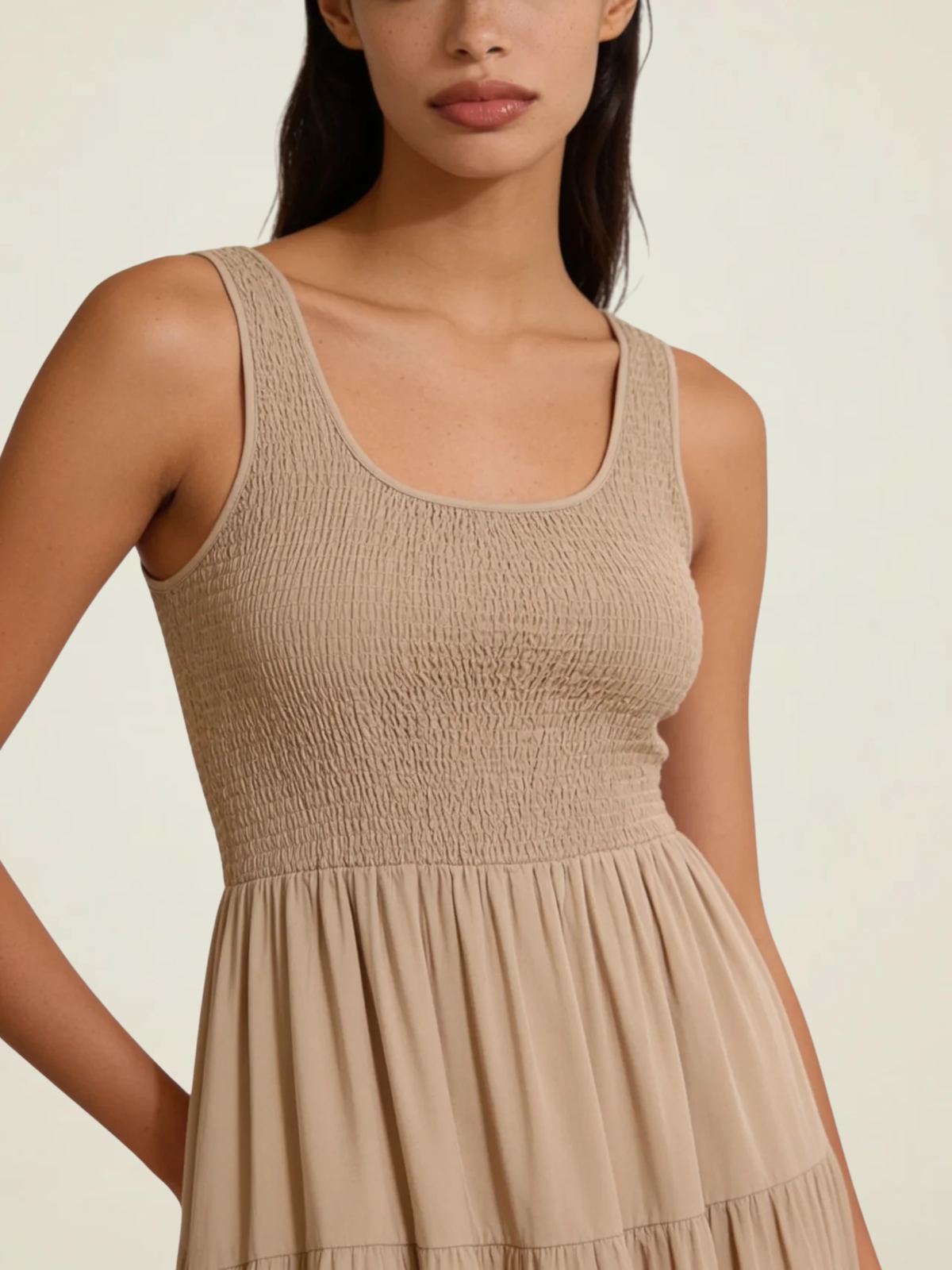 Smocked Tiered Maxi Dress