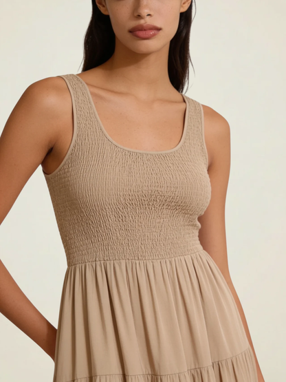 Smocked Tiered Maxi Dress