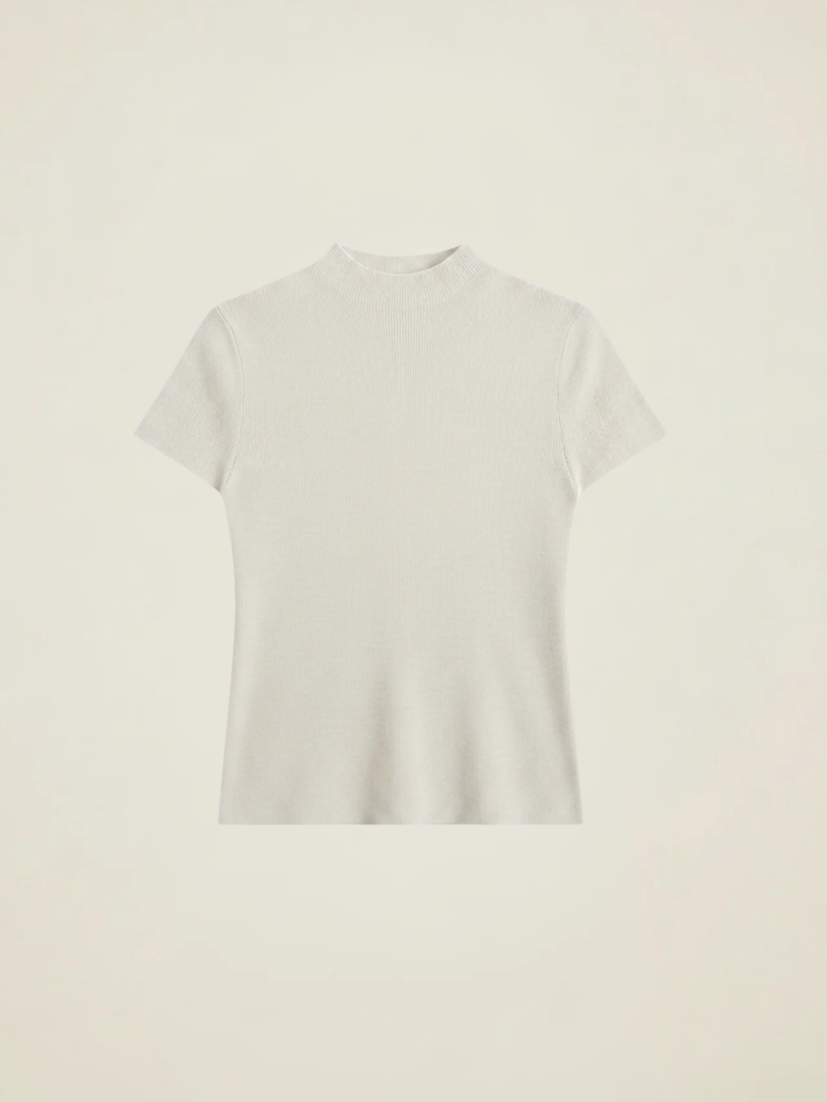 Ribbed Mock Neck Knit Top