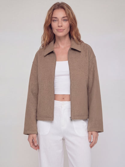 Collared Zip Lined Jacket