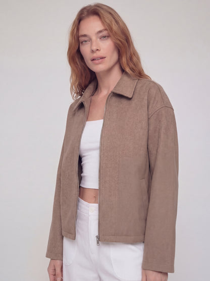 Collared Zip Lined Jacket