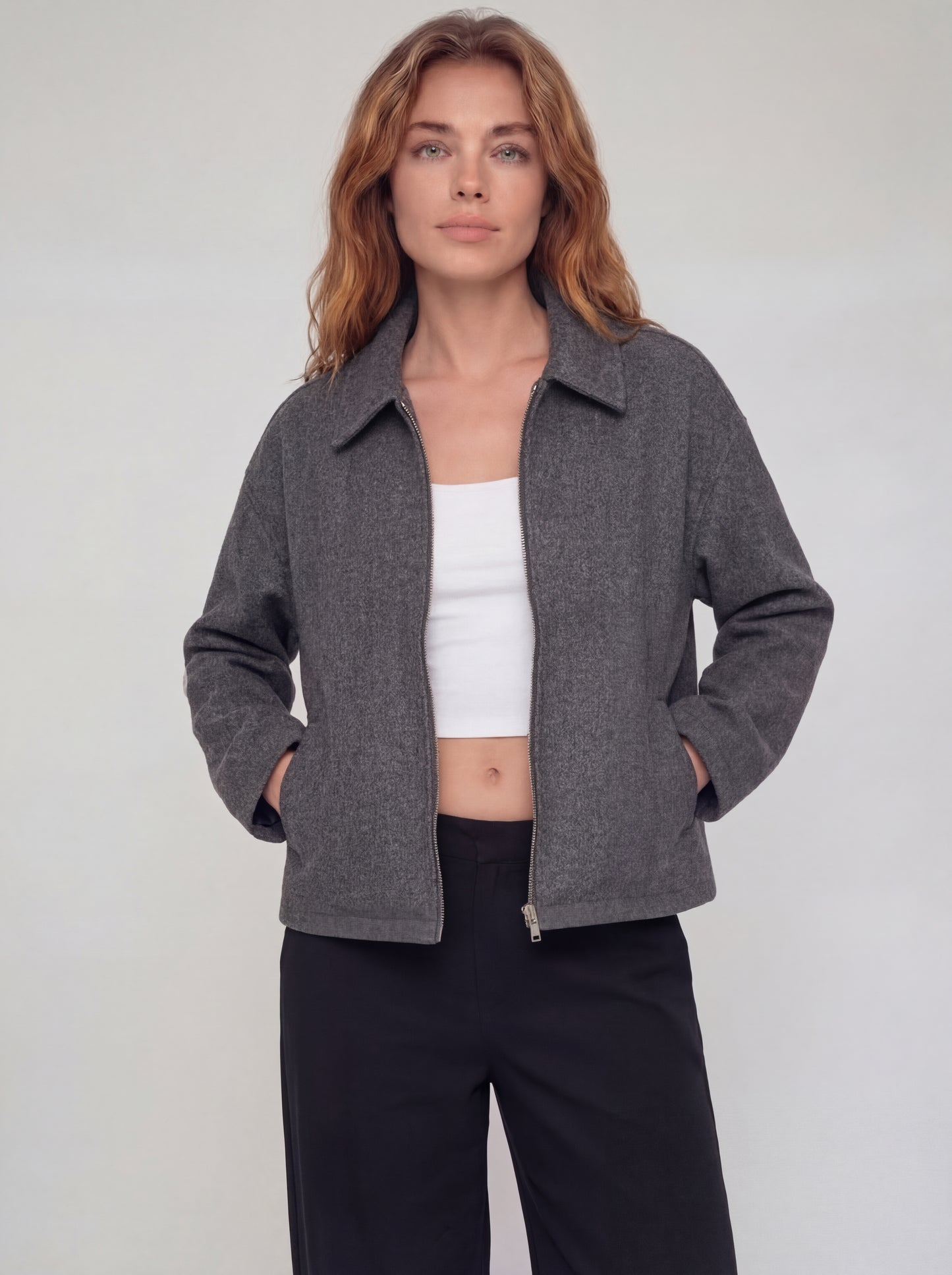 Collared Zip Lined Jacket