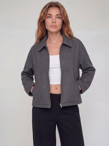 Collared Zip Lined Jacket