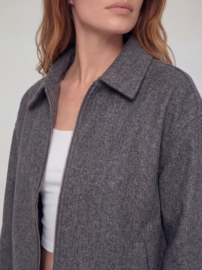 Collared Zip Lined Jacket