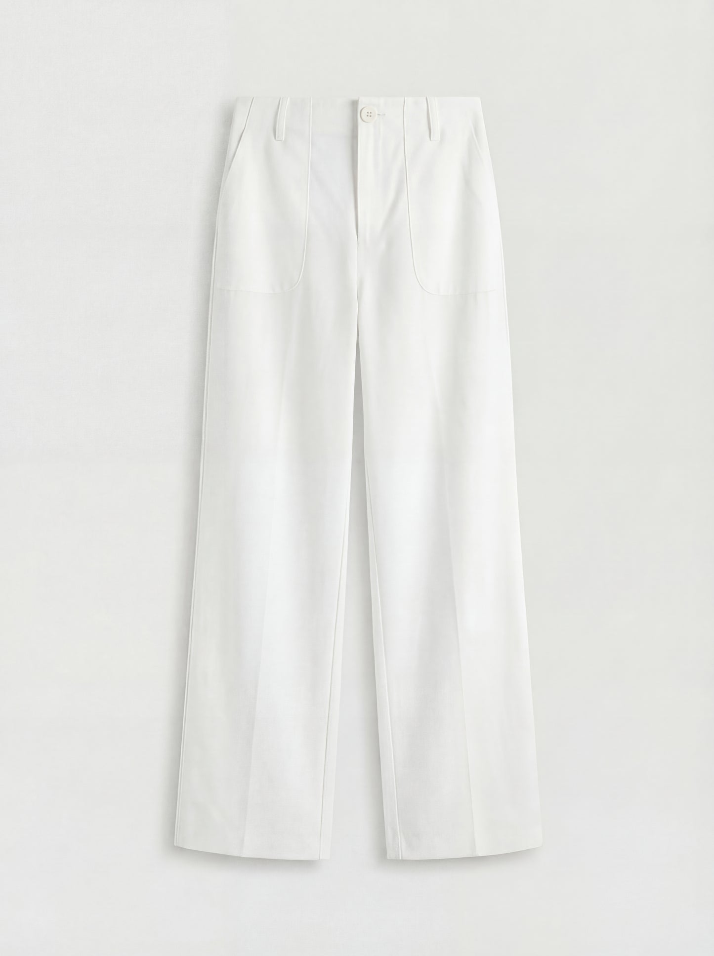 RE:VYBE Wide Leg Patch Pocket Trousers — relaxed women's pants with oversized patch pockets