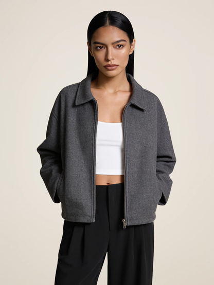 Collared Zip Lined Jacket